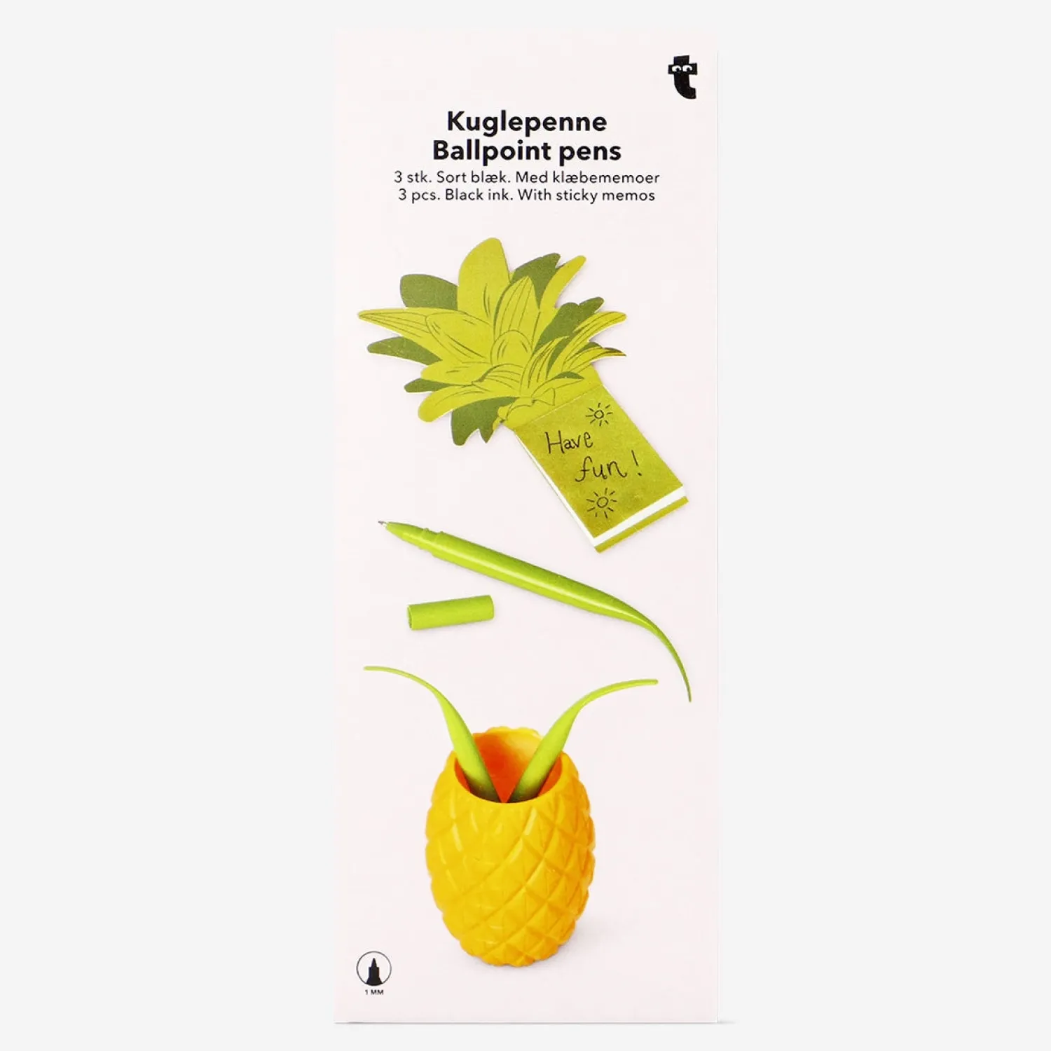 Online Flying Tiger Ananas Stiftset - Schwarze Tinte
