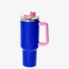 New Flying Tiger Becher mit Deckel und Strohhalm. 1.2 L