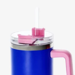 New Flying Tiger Becher mit Deckel und Strohhalm. 1.2 L