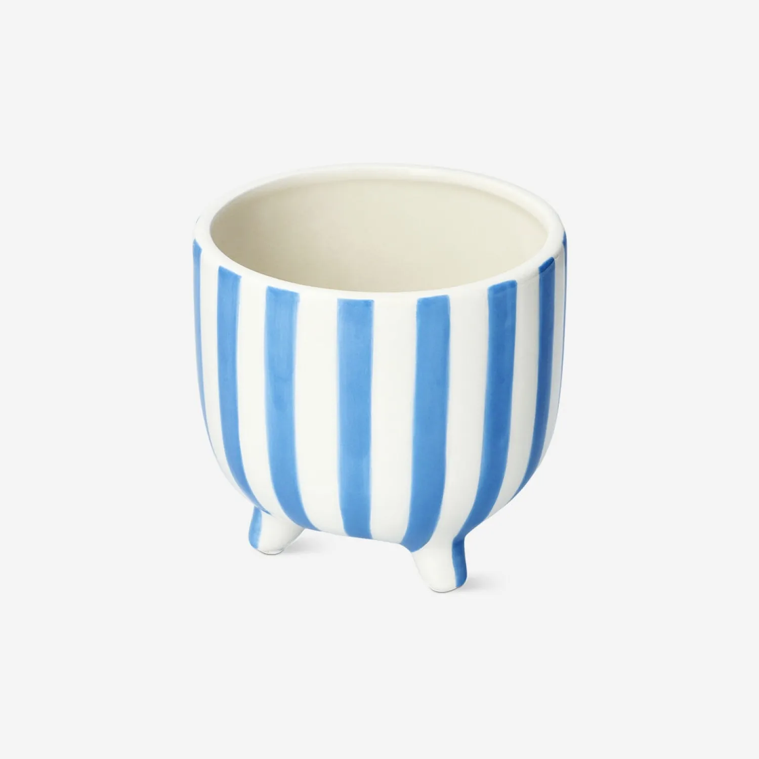 Outlet Flying Tiger Blau gestreifter Blumentopf