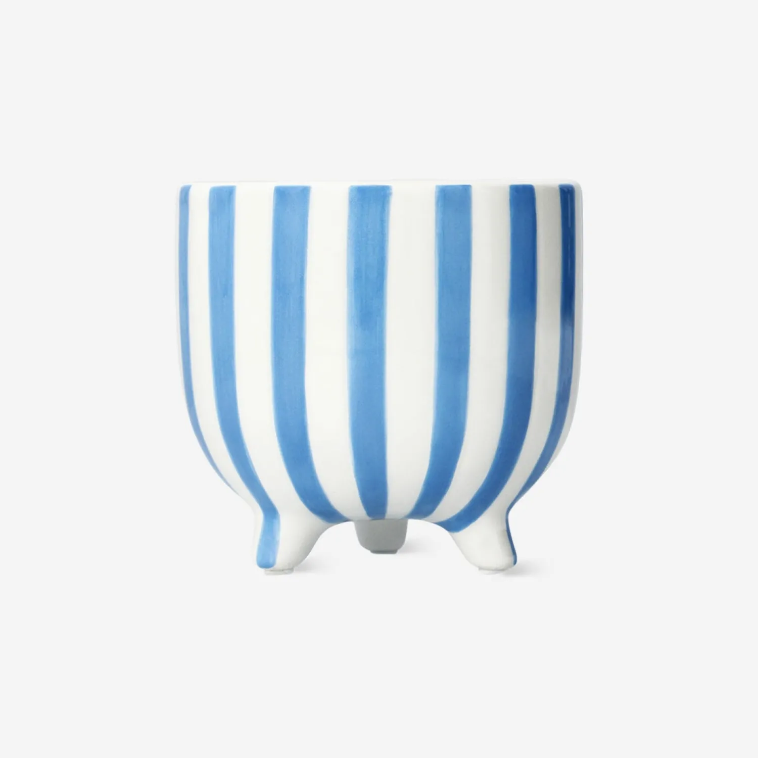 Outlet Flying Tiger Blau gestreifter Blumentopf