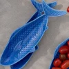 Clearance Flying Tiger Blauer Fisch-Servierteller - 26 cm