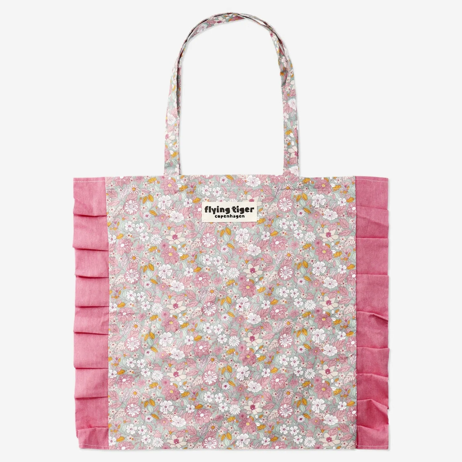 Sale Flying Tiger Blumenförmige Tragetasche mit rosa Akzenten