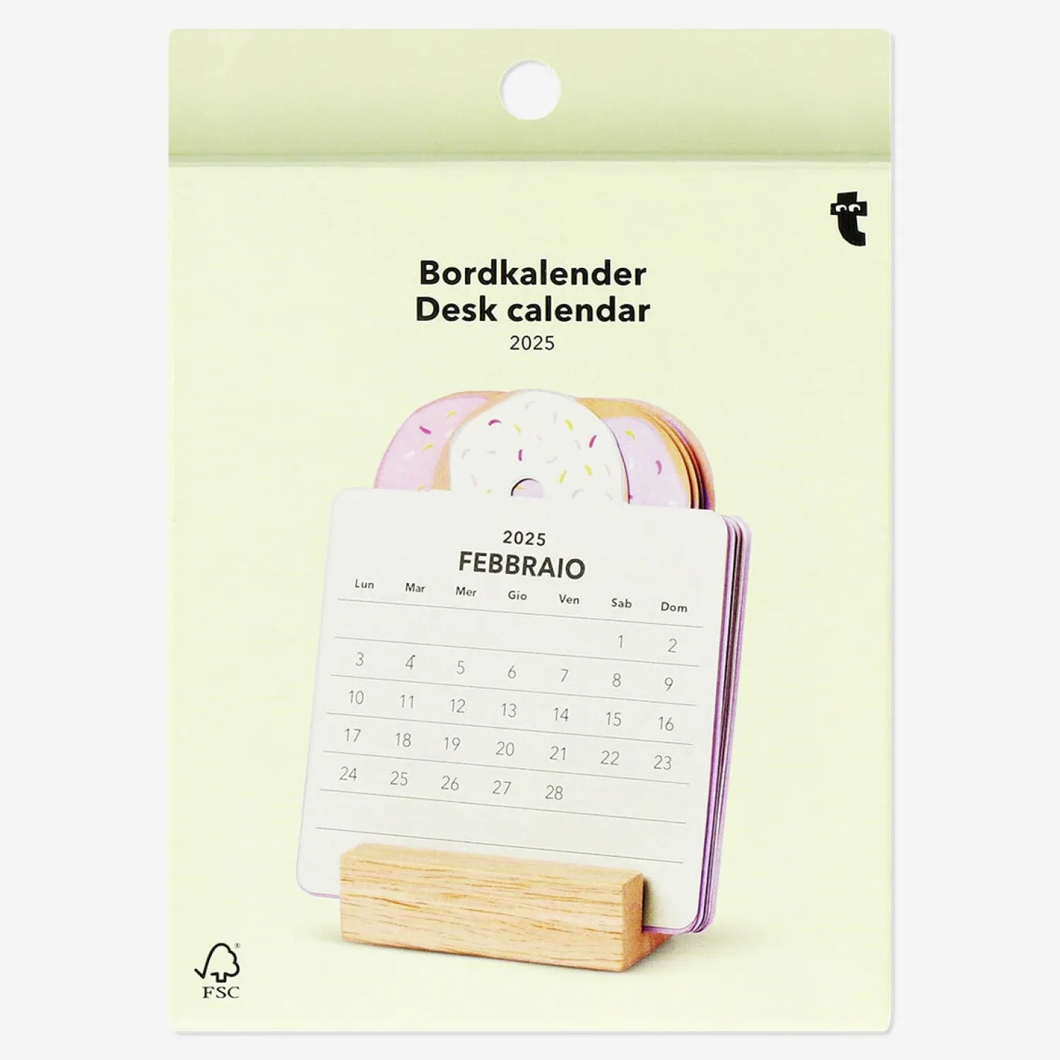 Outlet Flying Tiger Donut-Tischkalender - Italienisch