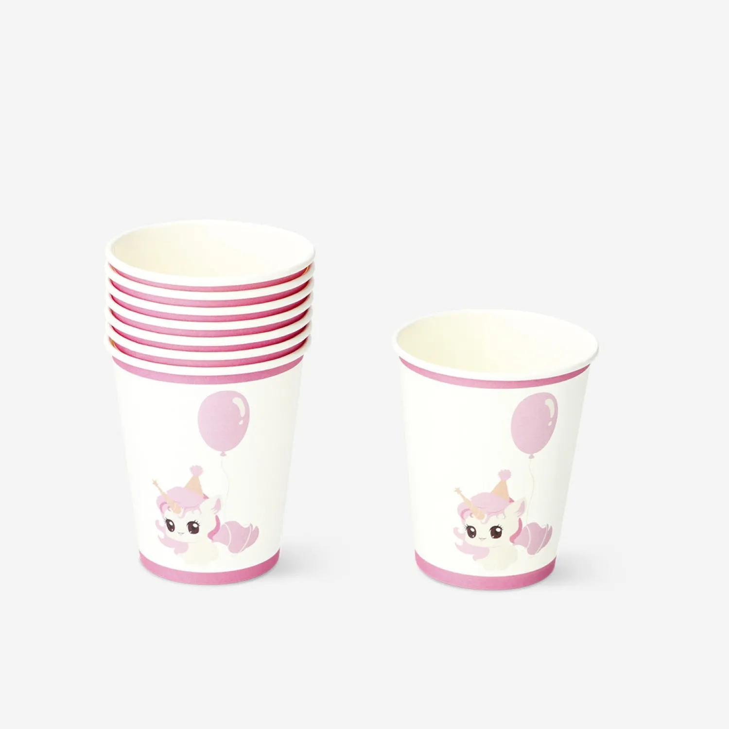 Clearance Flying Tiger Einwegbecher mit Geburtstagsaufdruck - 8 Stk