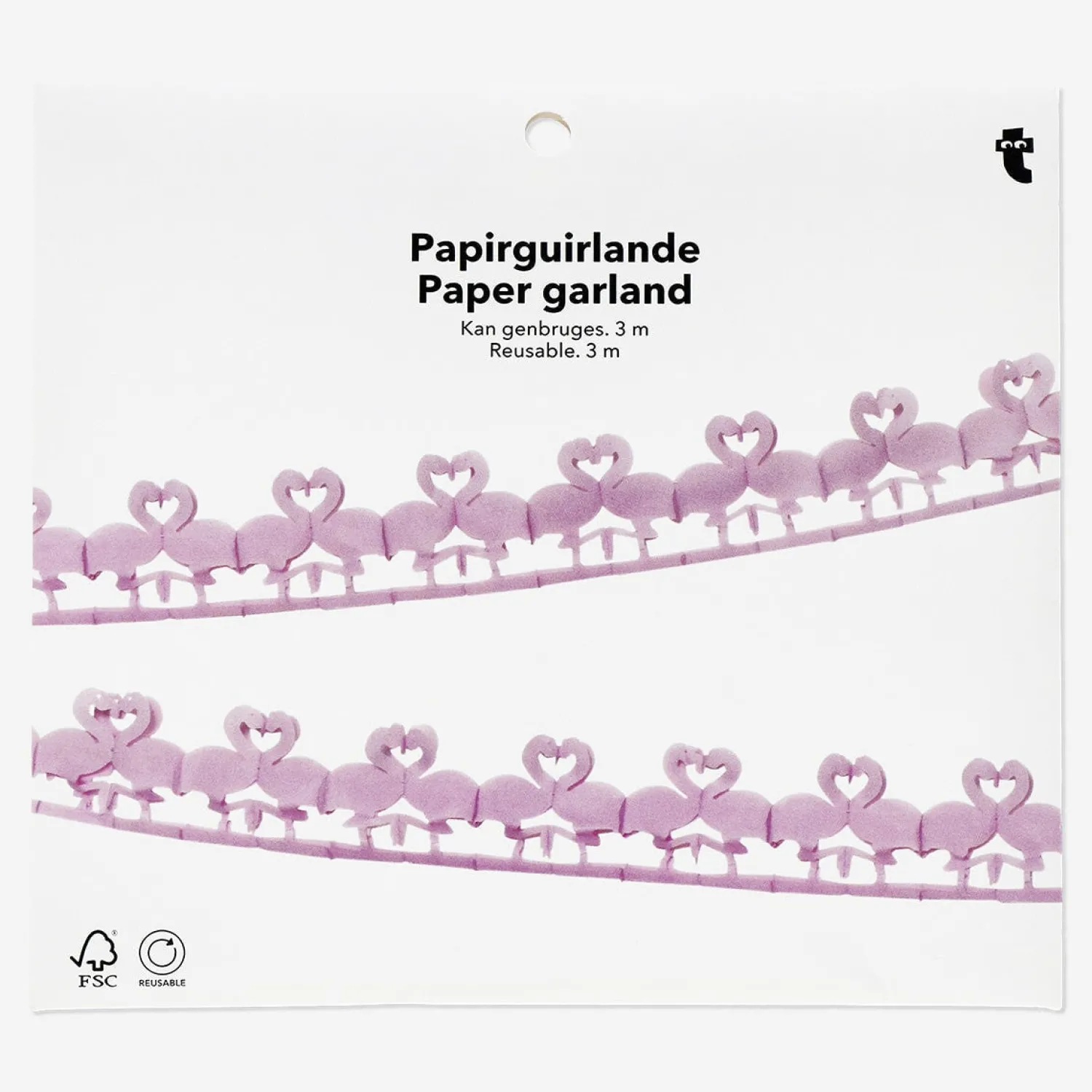 Discount Flying Tiger Flamingo-Girlande aus Papier. 300 cm