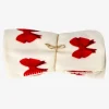 Sale Flying Tiger Fleecedecke mit Schleifenaufdruck