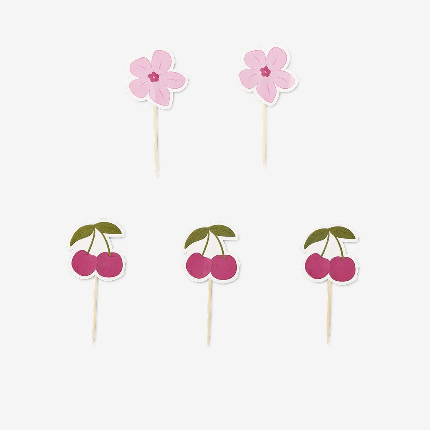 Fashion Flying Tiger Florale Cupcake Dekoration Set - 15 Stk