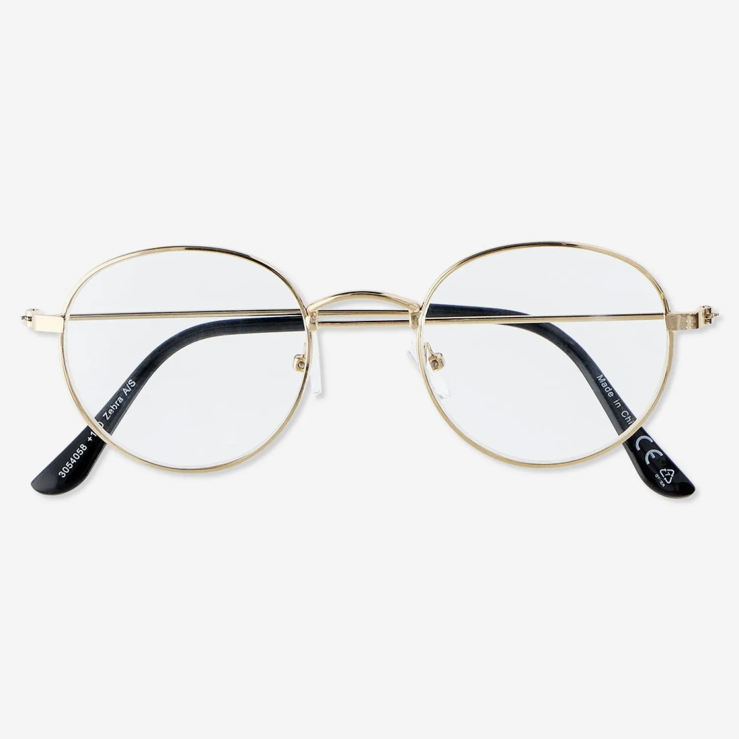 New Flying Tiger Goldener Rahmen Lesebrille mit +1.5 Stärke