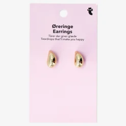 Clearance Flying Tiger Goldfarbene tropfenförmige Ohrringe - 2 Stk