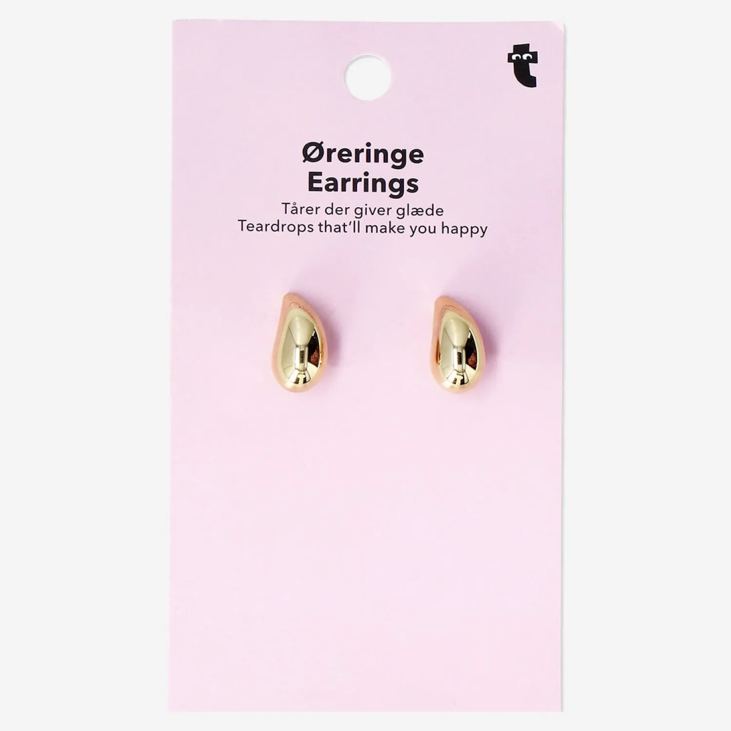 Clearance Flying Tiger Goldfarbene tropfenförmige Ohrringe - 2 Stk