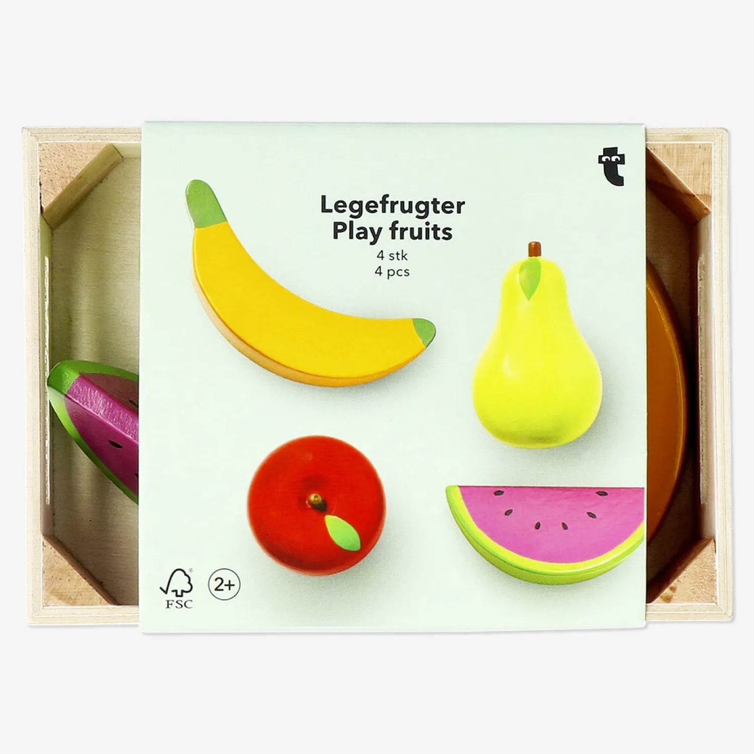 Sale Flying Tiger Hölzerner Spielkorb mit Früchten