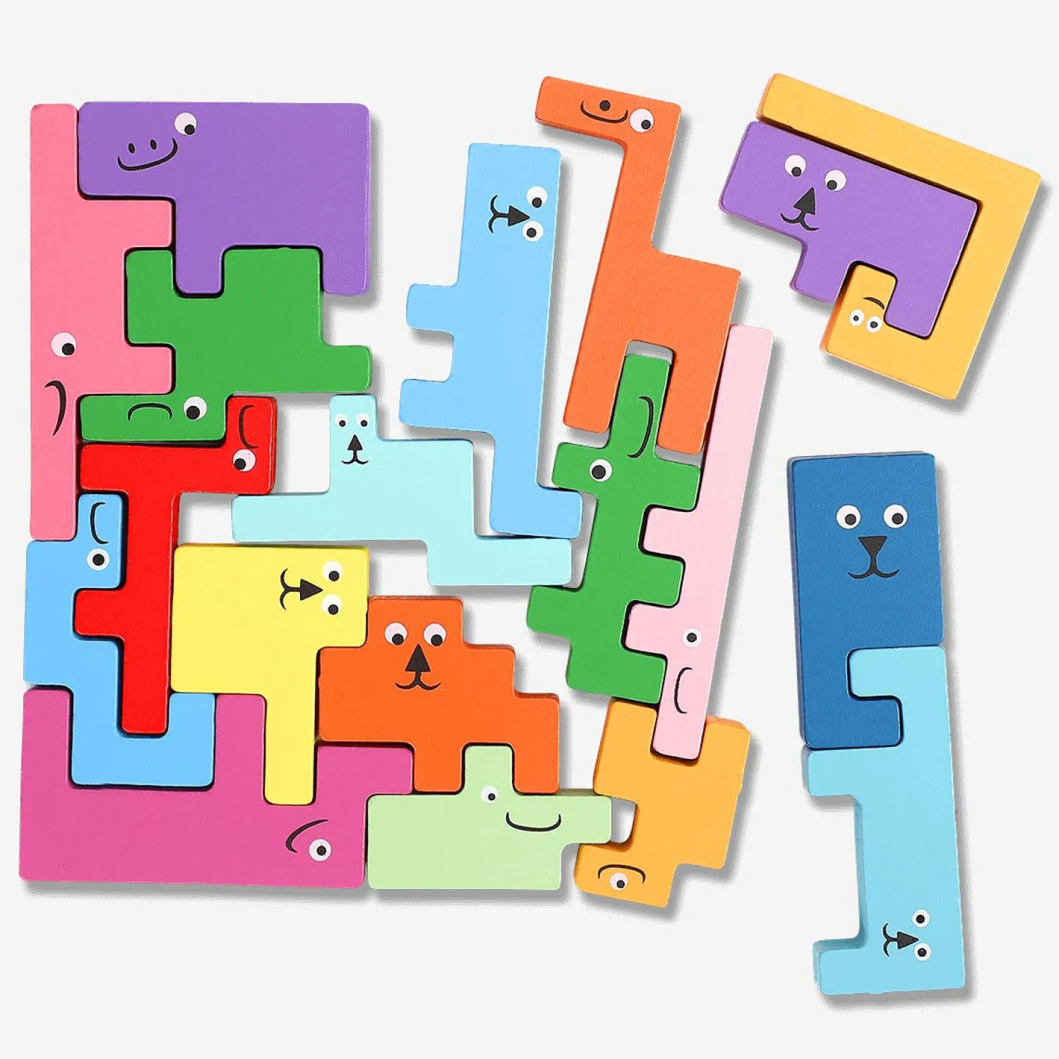 Fashion Flying Tiger Holzpuzzle - 19 Stk