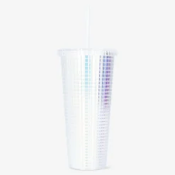 Clearance Flying Tiger Irisierender Becher mit Deckel und Strohhalm