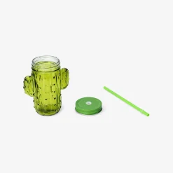 New Flying Tiger Kaktus-Becher mit Deckel und Strohhalm
