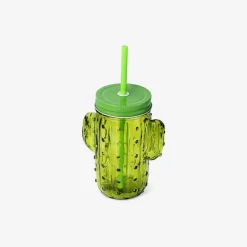 New Flying Tiger Kaktus-Becher mit Deckel und Strohhalm