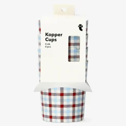 Fashion Flying Tiger Karierte Picknickbecher - 4 Stk