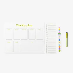 New Flying Tiger Klebeplanerblock mit Aufklebern und Marker - Englisch