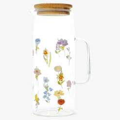 Best Flying Tiger Krug mit Bambusdeckel und Blumen - 1,19 l