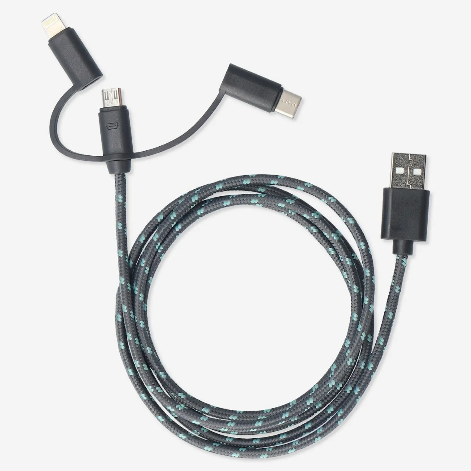 Clearance Flying Tiger Ladekabel. Für USB-C, Micro USB und lightning