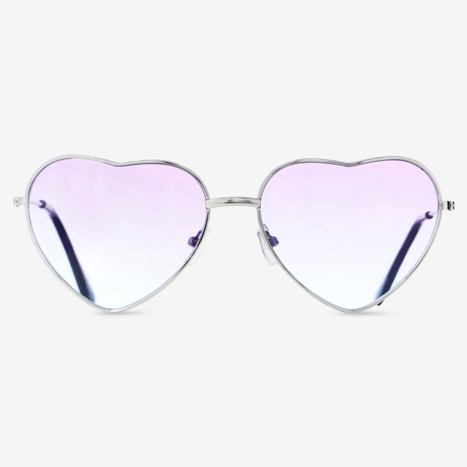 Clearance Flying Tiger Lila Sonnenbrille in Herzform