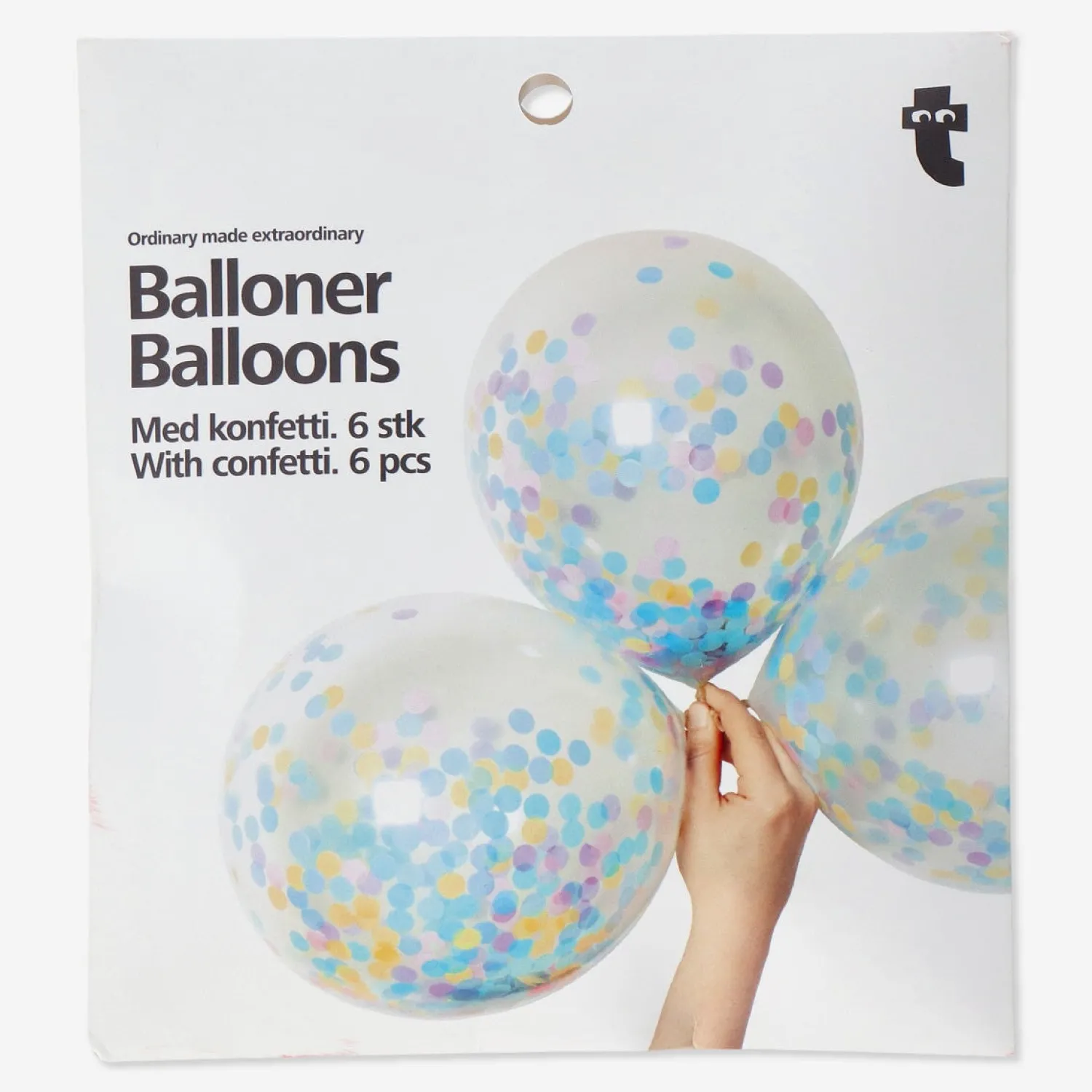 Sale Flying Tiger Luftballons mit Konfetti. 6 Stk