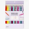 Best Flying Tiger Marker mit Doppelspitze, Fineliner und dekorative Stempel - 12 Stk