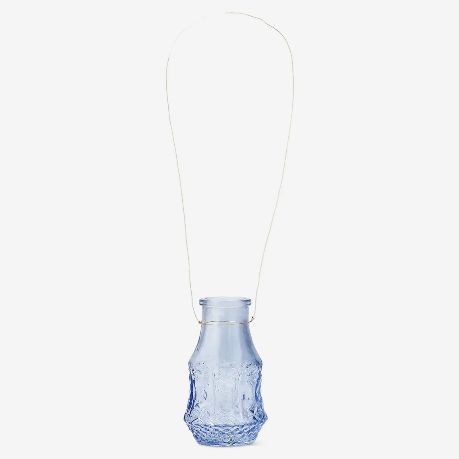 Sale Flying Tiger Mini-Vase aus blauem Glas