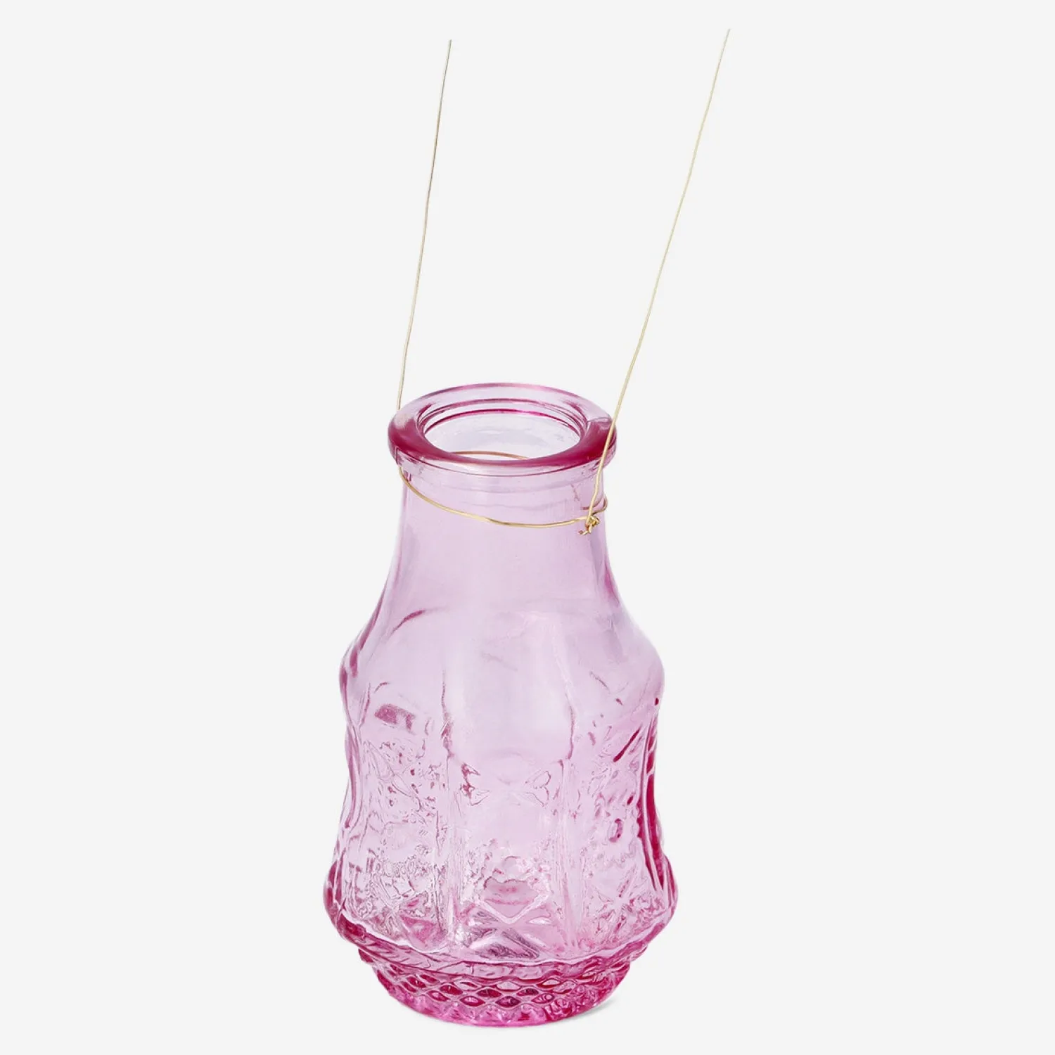 Best Flying Tiger Mini-Vase aus rosa Glas