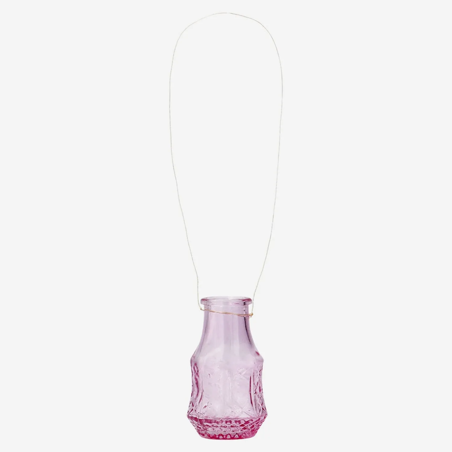 Best Flying Tiger Mini-Vase aus rosa Glas