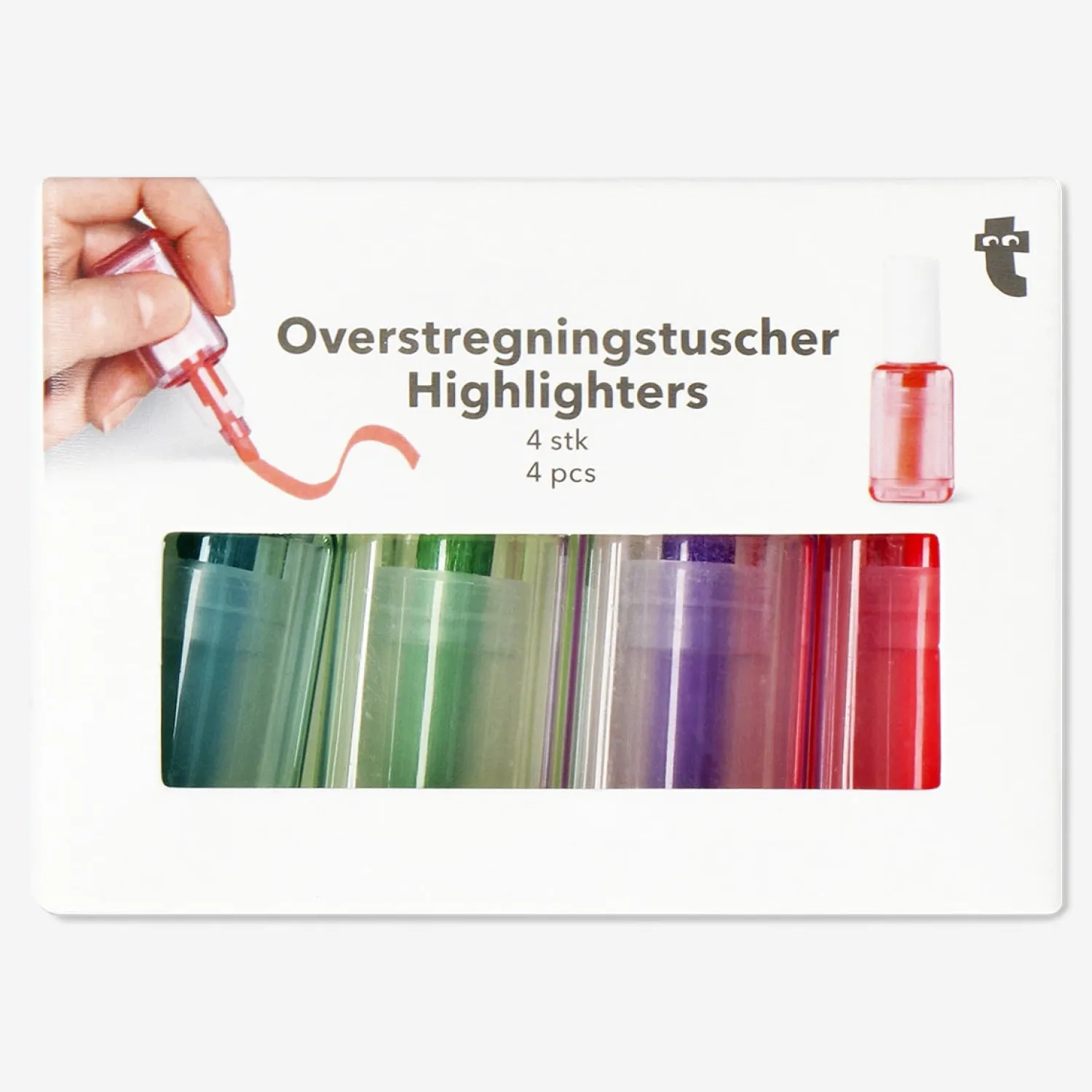 Online Flying Tiger Nagellackförmiger Textmarker - 4 Stk