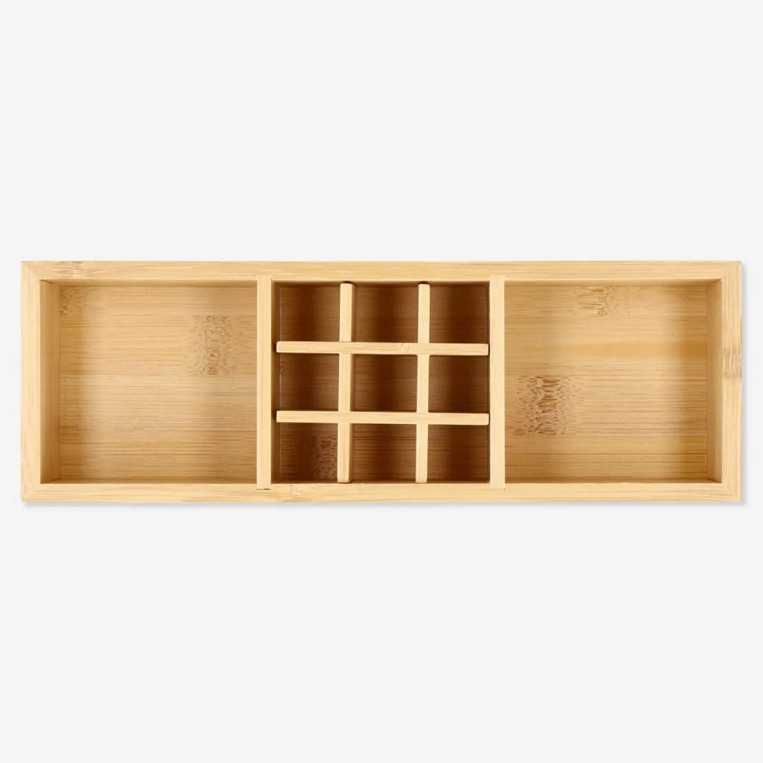 Best Flying Tiger Organizer für Beauty-Essentials aus Bambus mit individuell gestaltbaren Unterteilungen