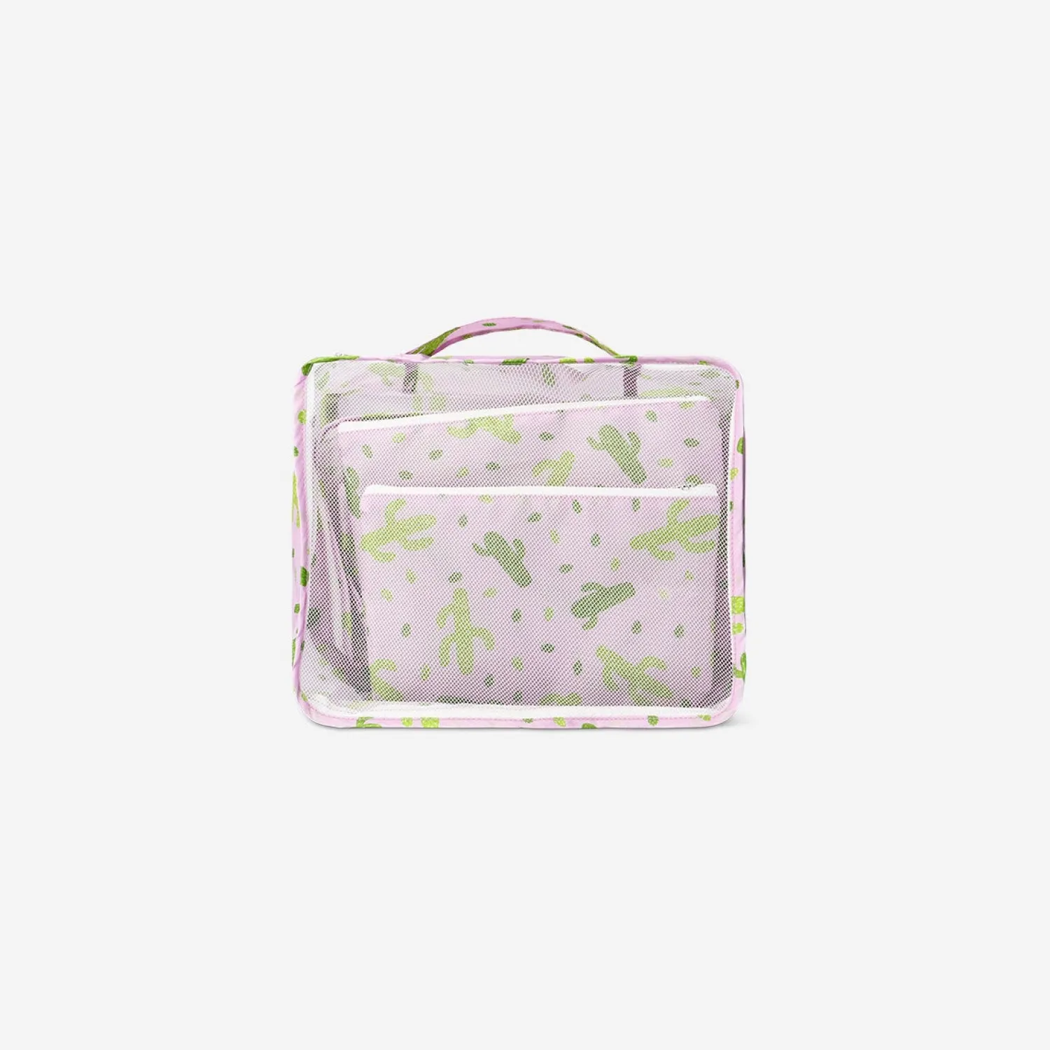 Clearance Flying Tiger Organizer-Taschen mit Kaktusprint - 5 Stück