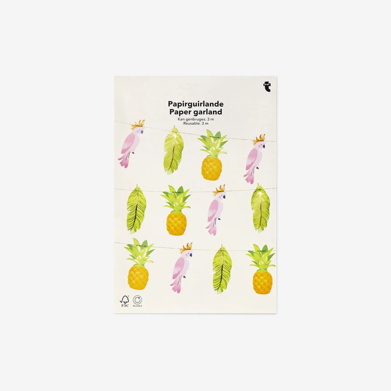Sale Flying Tiger Papiergirlande mit tropischem Thema - 300 cm