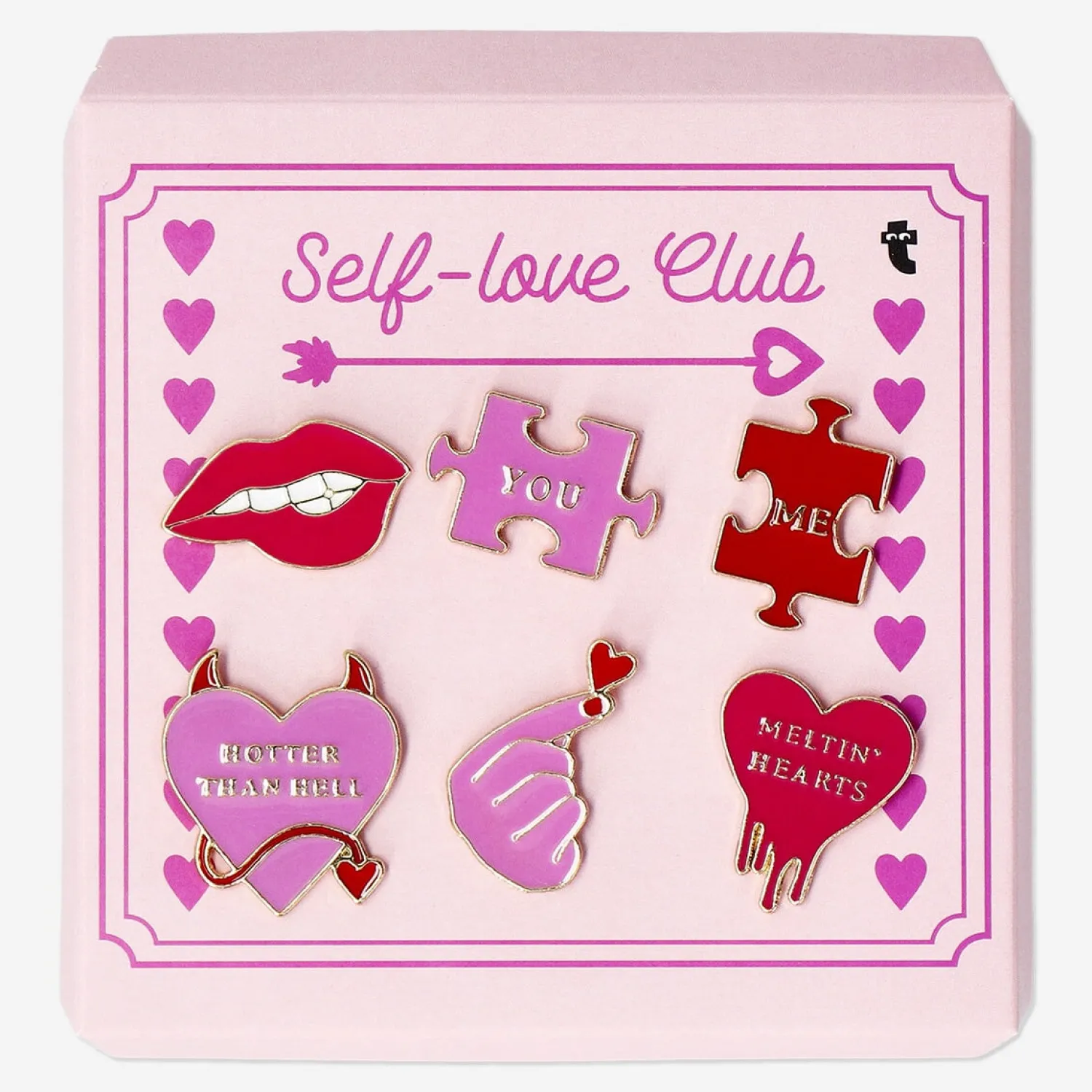 Outlet Flying Tiger Pins mit Symbolen für Kleidung - 6 Stk