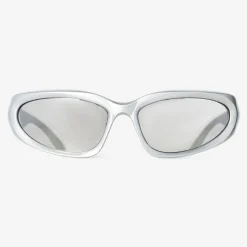 Hot Flying Tiger Racer-Sonnenbrille in Silber