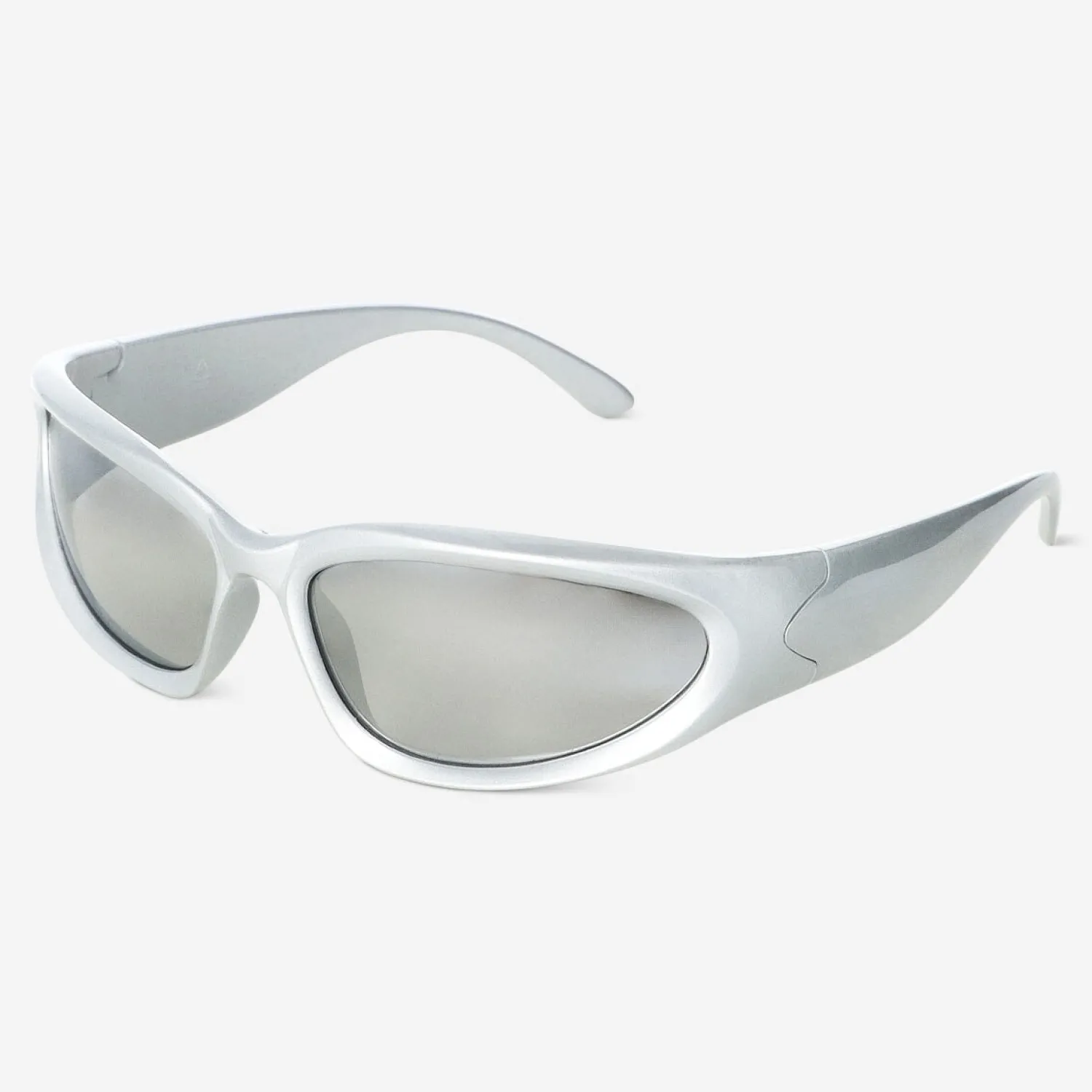 Hot Flying Tiger Racer-Sonnenbrille in Silber