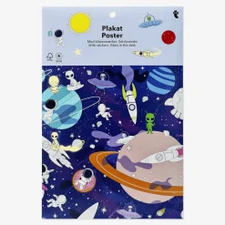 New Flying Tiger Raumfahrtposter mit Aufklebern. 47 x 65 cm