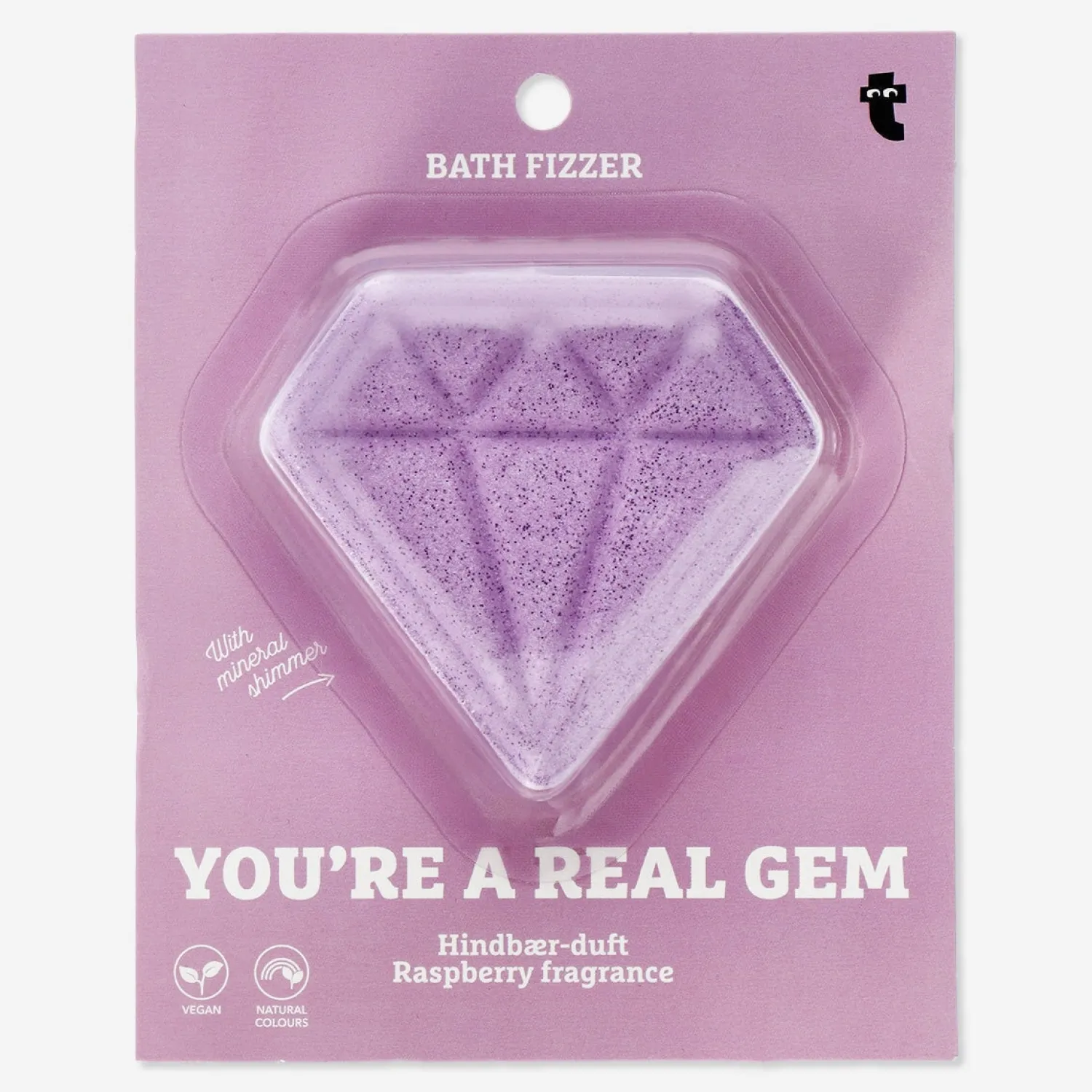 Discount Flying Tiger Rosa Badezusatz in Diamantform mit Himbeerduft