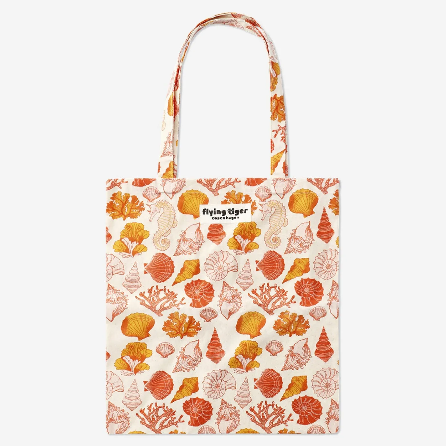 Outlet Flying Tiger Rosa Tragetasche mit Muschelmotiv