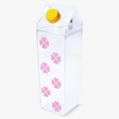 Best Flying Tiger Rosa Trinkflasche in Form eines Milchkartons - 500 ml