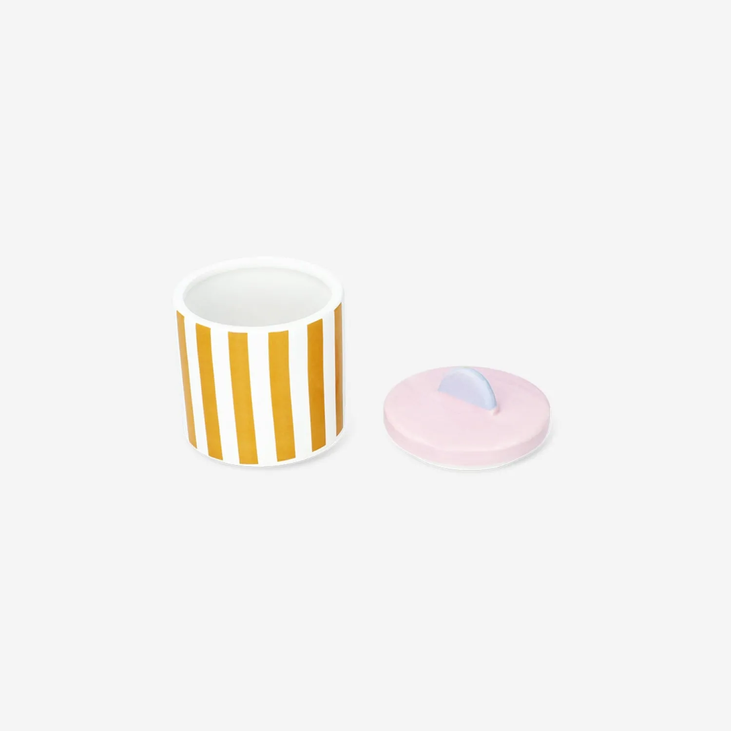 Online Flying Tiger Rosa Vorratsglas mit Streifen und Muschel - 9 cm