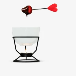 New Flying Tiger Schokoladenfondue-Set. Mit 2 Gabeln