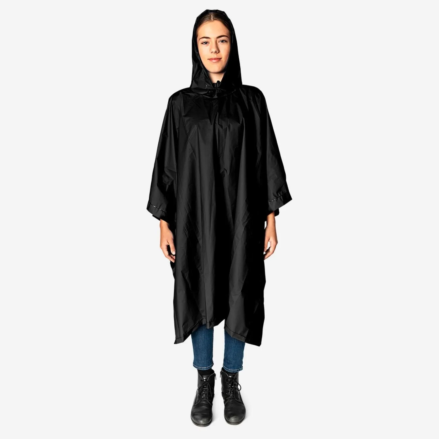 Online Flying Tiger Schwarzer Regenponcho für Erwachsene