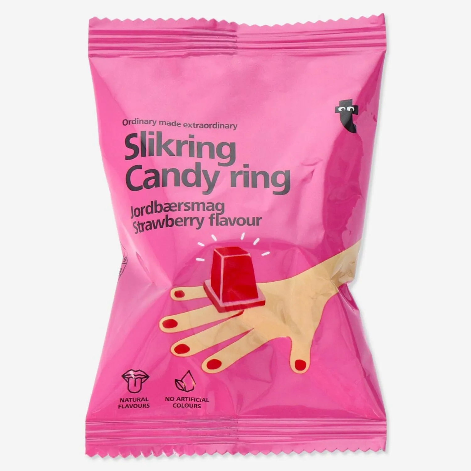Outlet Flying Tiger Süßigkeiten Ring - Erdbeergeschmack