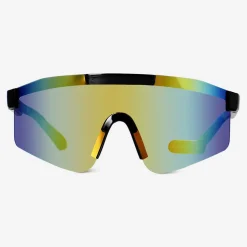 Best Flying Tiger Sportliche graue Sonnenbrille in Übergröße