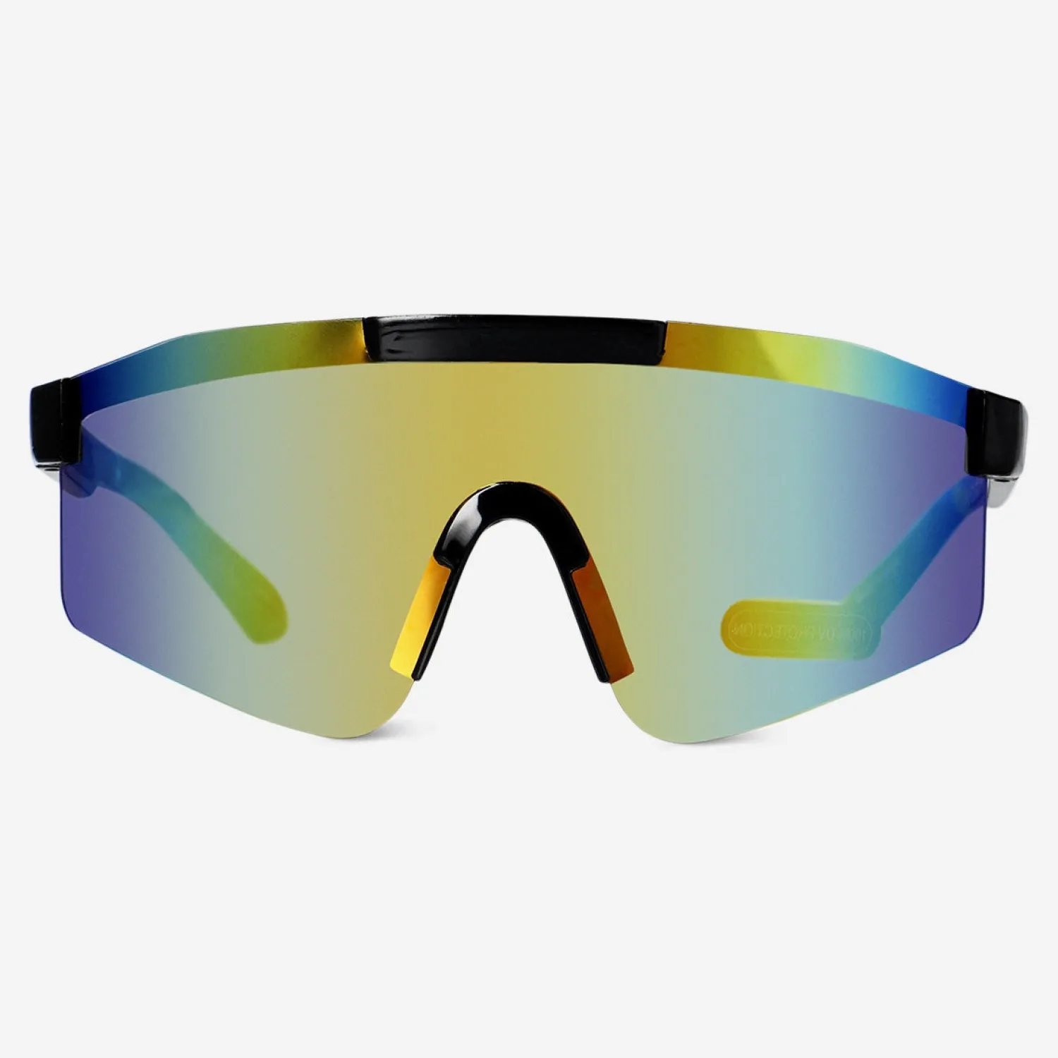 Best Flying Tiger Sportliche graue Sonnenbrille in Übergröße
