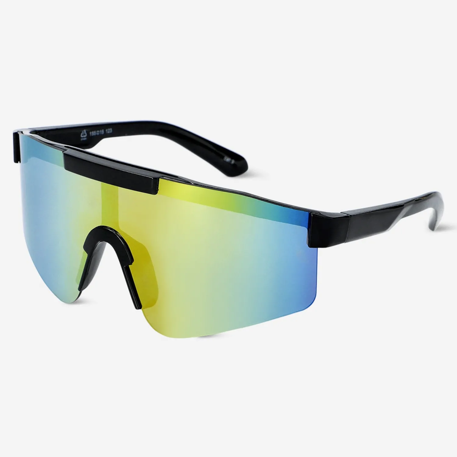 Best Flying Tiger Sportliche graue Sonnenbrille in Übergröße