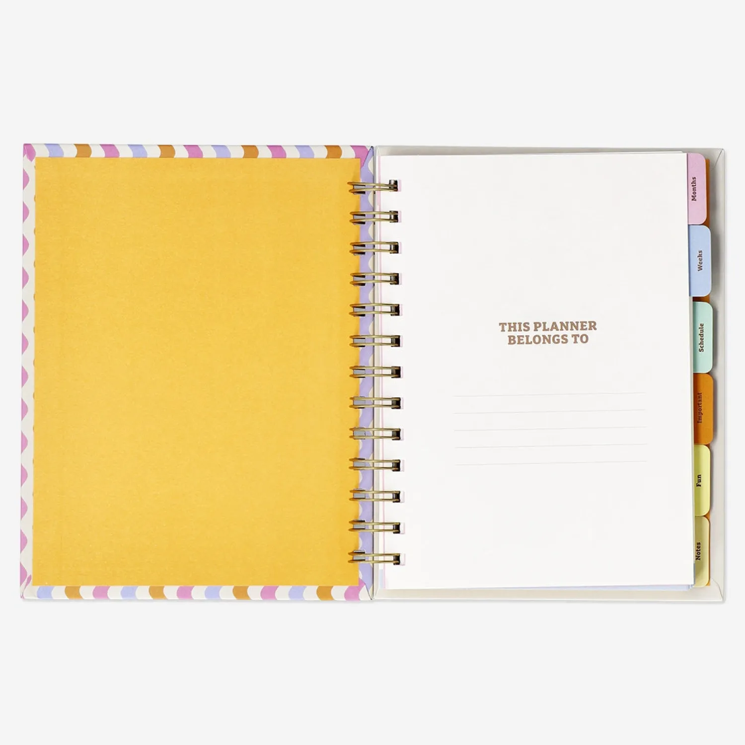 Fashion Flying Tiger Studienplaner mit Wellenmuster - Englisch