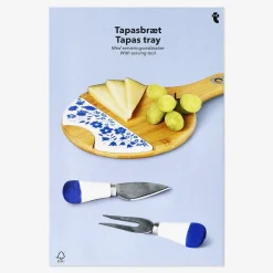 Fashion Flying Tiger Tapas-Tablett aus Bambus mit Servierwerkzeugen
